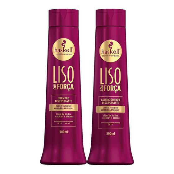 Shampoo E Condicionador Haskell Muito Liso Com Força 500 Ml Menor preço em Shampoo E Condicionador Haskell Muito Liso Com Força 500 Ml