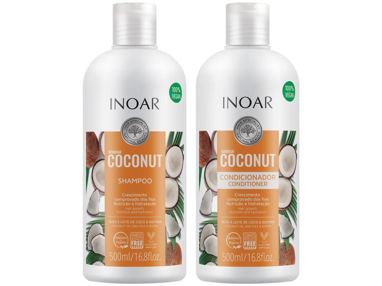 Imagem de Shampoo e Condicionador Inoar Bombar Coconut