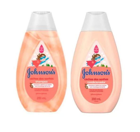 Imagem de Shampoo e Condicionador Johnsons Baby Cabelos Cacheados 200ml