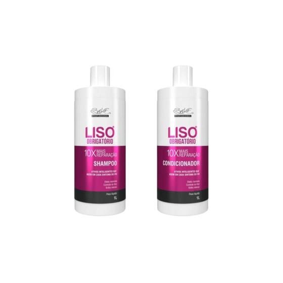 Imagem de Shampoo e Condicionador Liso Obrigatório 1L Belkit