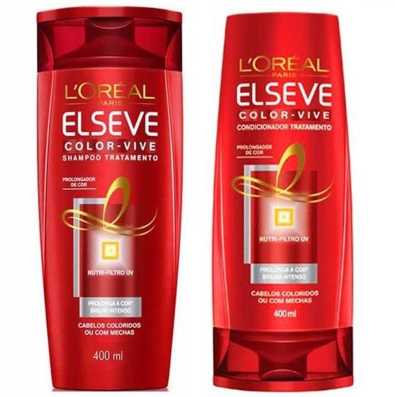 Imagem de Shampoo e Condicionador Loréal Elseve Color Vive 400ml (KIT)