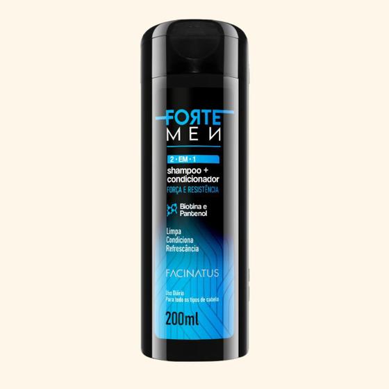 Imagem de Shampoo E Condicionador Masculino Forte Men 200Ml Facinatus