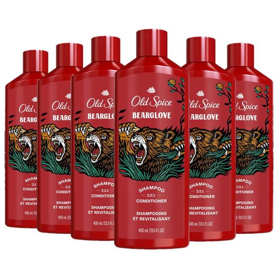 Imagem de Shampoo e condicionador Old Spice Bearglove 400ml Masculino x6