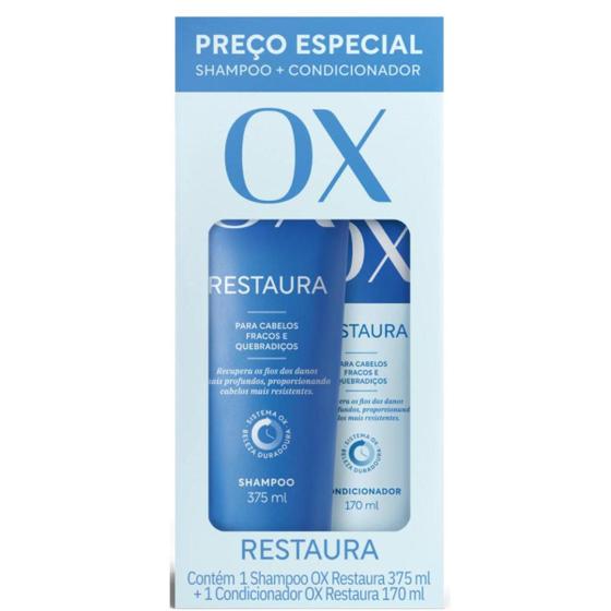 Imagem de Shampoo e Condicionador OX Restaura