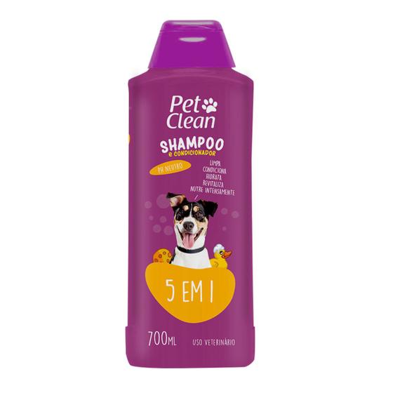 Shampoo E Condicionador Para Cachorro Pet Clean 7 Tipos 700 Ml