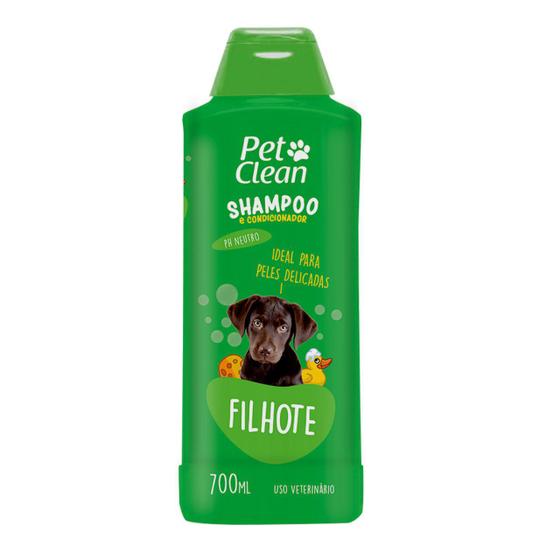 Shampoo E Condicionador Para Cachorro Pet Clean Filhotes 700 Ml