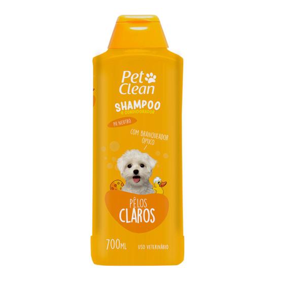 Imagem de Shampoo E Condicionador Para Cachorro Pet Clean Pelos Claros 700 Ml