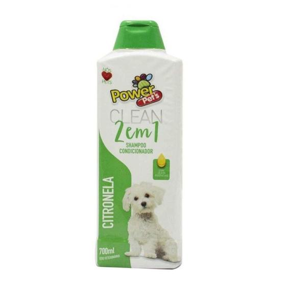 Imagem de Shampoo e Condicionador para Cães Power Pets 700ml Citronela - Atacapet