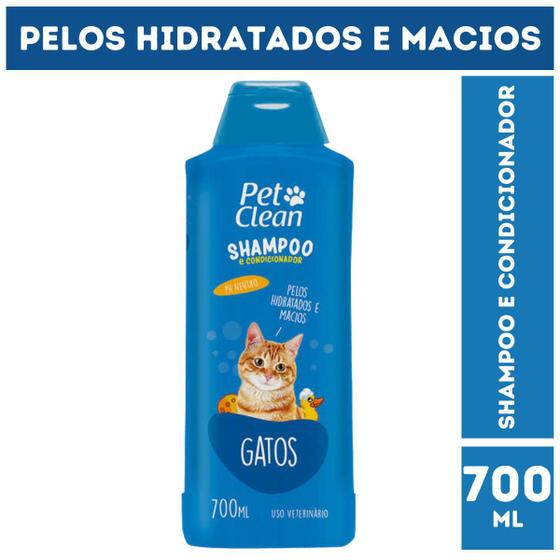 Imagem de Shampoo e Condicionador Pet Clean 700 mL para Gatos