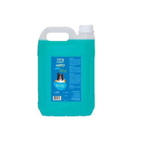 Shampoo e Condicionador Pet Clean Neutro para Cães 5L Menor preço em Shampoo e Condicionador Pet Clean Neutro para Cães 5L