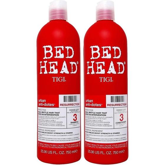 Imagem de Shampoo E Condicionador Tigi Bed Head + Resurrection 750Ml