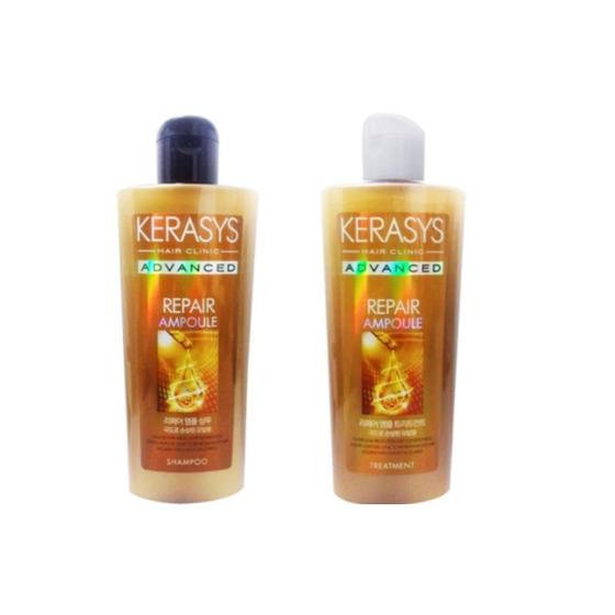 Shampoo E Mascara Kerasys Advanced Ampoule Repair 2X180Ml Kit de