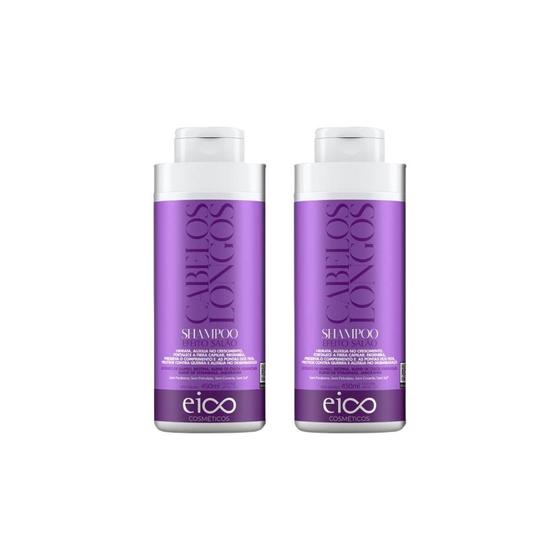Imagem de Shampoo Eico 450Ml Cabelos Longos - Kit C/2Un