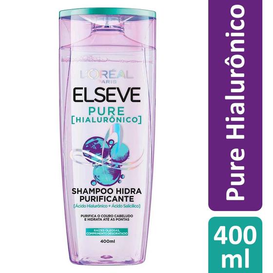 Imagem de Shampoo Elseve Pure Hialurônico Loréal Paris 400ml