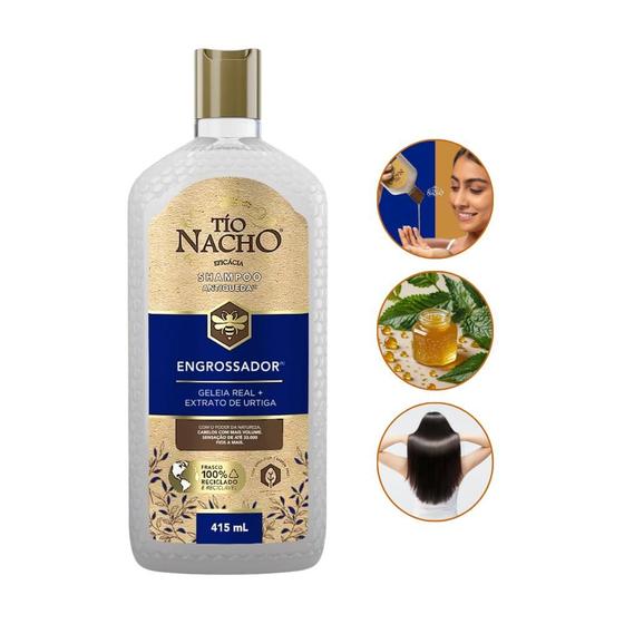 Imagem de Shampoo ENGROSSADOR Tio Nacho Antiqueda 415ml