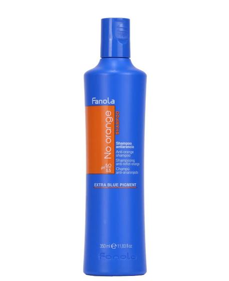 Imagem de Shampoo Fanola No Orange com pigmentos azuis para eliminar U