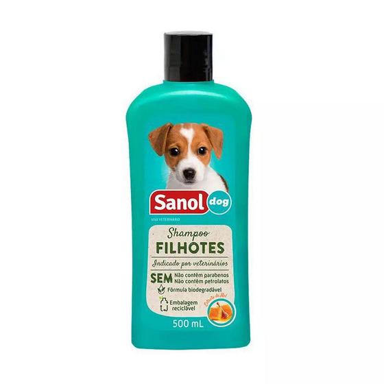 Imagem de Shampoo Filhotes 500ml Sanol Dog