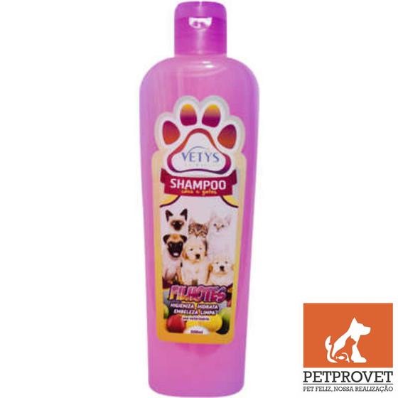 Imagem de Shampoo Filhotes 500ml Vetys do Brasil para cães e gatos pet shop banho e tosa