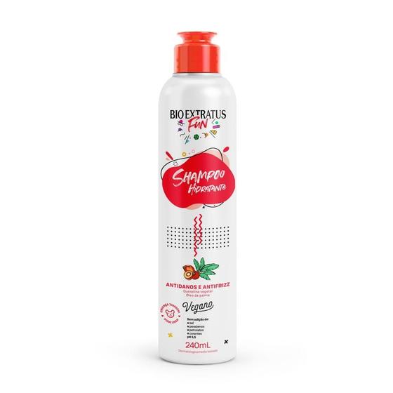 Imagem de Shampoo Fun Hidratante Antidanos Antifrizz 240Ml