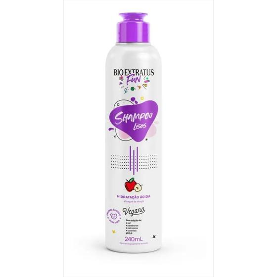 Shampoo fun limpeza cabelos liso 240 ml bio extratus Menor preço em Shampoo fun limpeza cabelos liso 240 ml bio extratus