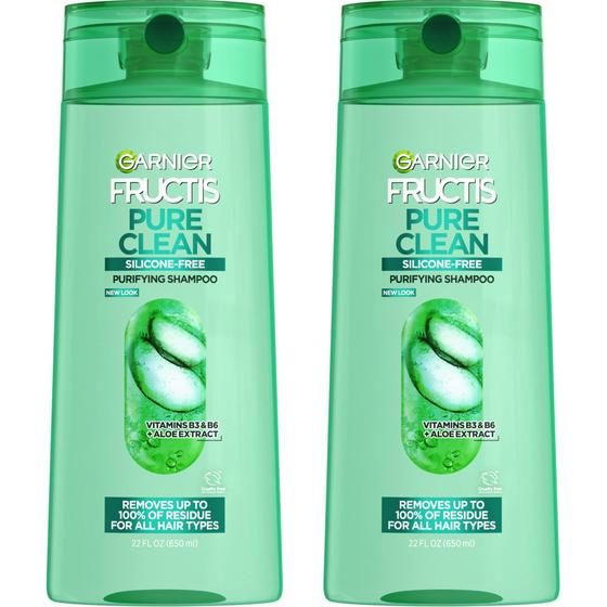 Imagem de Shampoo Garnier Fructis Pure Clean Purificante - 650ml (Pack com 2)
