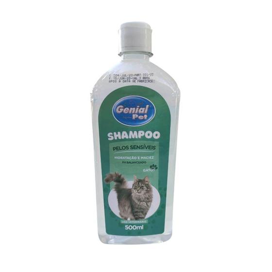 Imagem de Shampoo gatos pelos sensíveis 500ml (962) - GENIAL