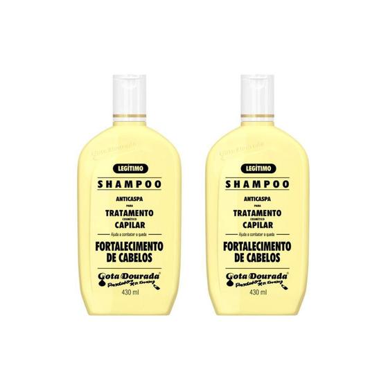 Imagem de Shampoo Gota Dourada 430Ml Fortalecimento Tradicional - 2Un