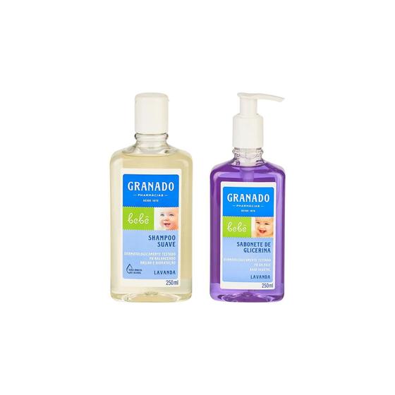 Imagem de Shampoo Granado Bebe 250ml Lavanda + Sabonete Liquido