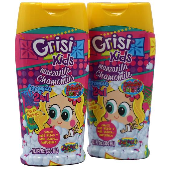 Imagem de Shampoo Grisi Kids Condicionador de Limpeza de Camomila 300mL x2