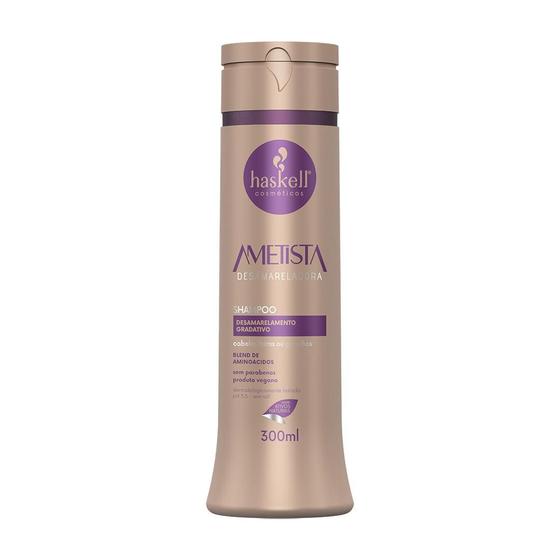 Imagem de Shampoo Haskell Ametista Desamarelamento Gradual dos Fios - 300ml