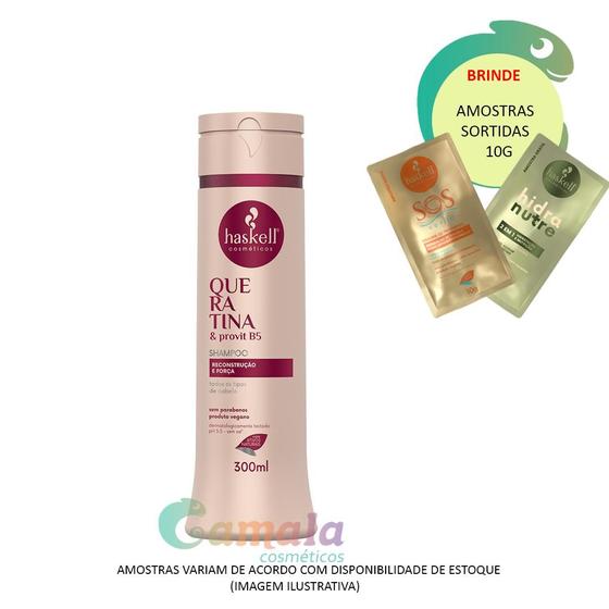 Imagem de Shampoo Haskell Queratina Reconstrução dos Fios - 300ml