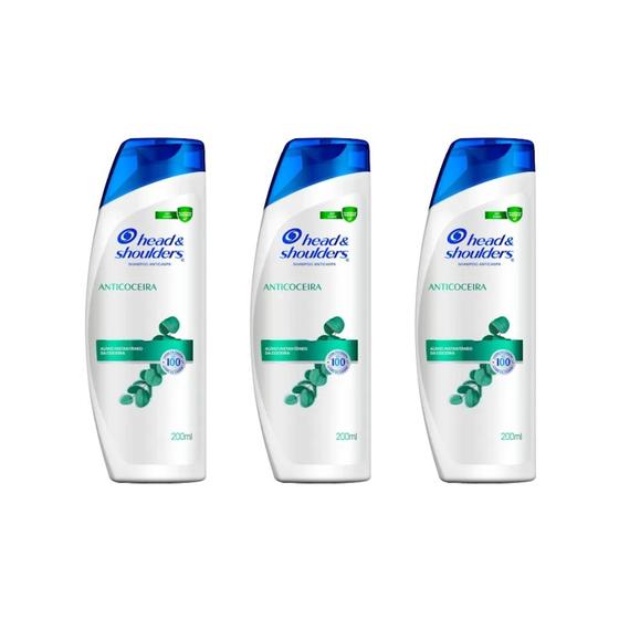 Imagem de Shampoo Head & Shoulders 200ml Anticaspa Anticoceira - 3un