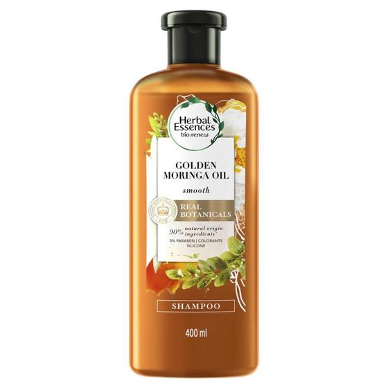 Shampoo Herbal Essences Bio Renew Óleo de Moringa Dourado 400ml Menor preço em Shampoo Herbal Essences Bio Renew Óleo de Moringa Dourado 400ml