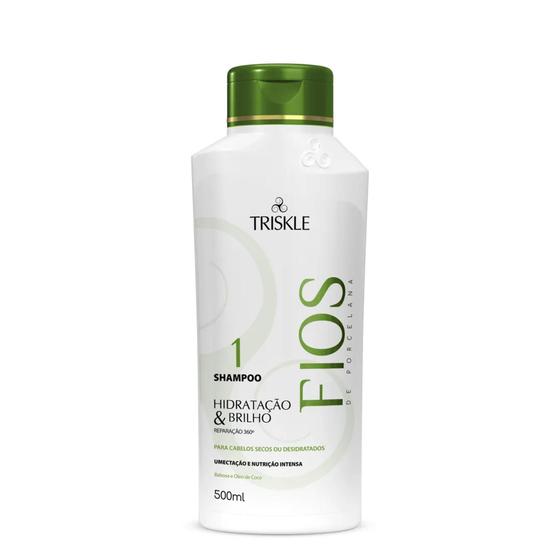 Imagem de Shampoo Hidratação & Brilho Fios de Porcelana 500ml - Triskle