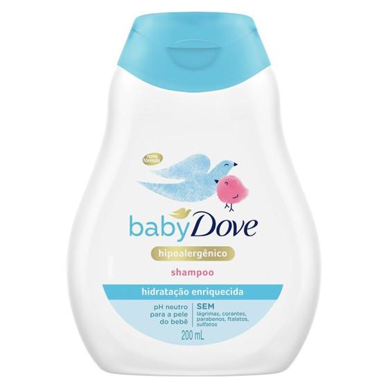 Imagem de Shampoo Hidratação Enriquecida Dove Baby Frasco 200ml