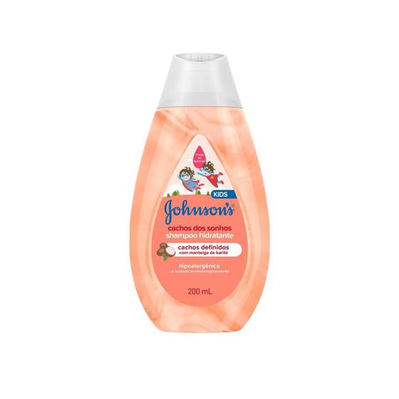 Imagem de Shampoo Hidratante Cachos Dos Sonhos Com Manteiga De Karité Hipoalergênico Baby 200ml Johnsons