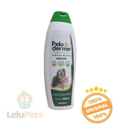 Imagem de Shampoo Hipoalergênico para Cães e Gatos Pelo E Derme 320ml