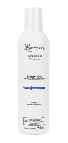 Shampoo Hipoalergênico Uso Diário Alergoshop 250ml Menor preço em Shampoo Hipoalergênico Uso Diário Alergoshop 250ml