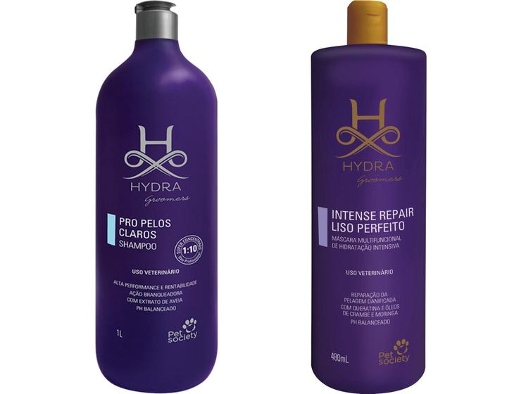Shampoo Hydra Pelos Claros 1 L + Máscara Repair Liso Perfeito 480ml