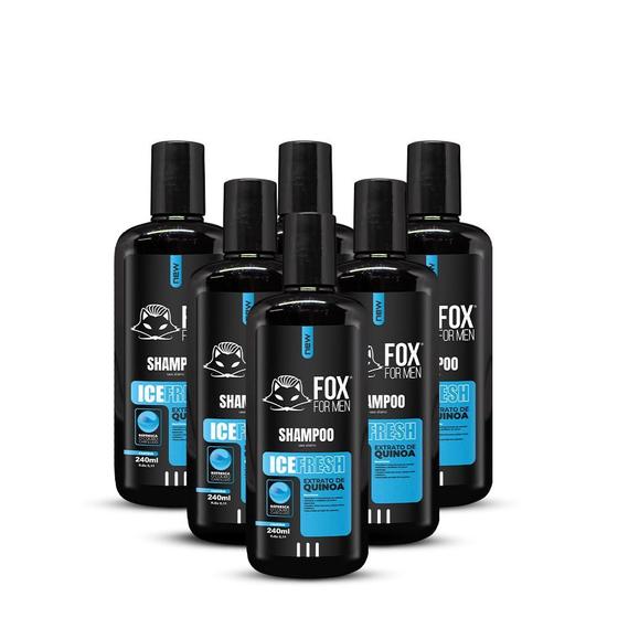 Imagem de Shampoo icefresh 240ml - fox for men - 6 unidades