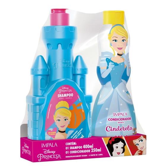 Imagem de Shampoo Impala Princesas Cinderela 400ml e Condicionador Impala Princesa Cinderela 250ml