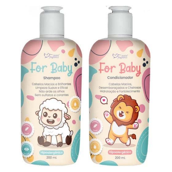 Imagem de Shampoo Infantil For Baby + Condicionador Infantil For Baby