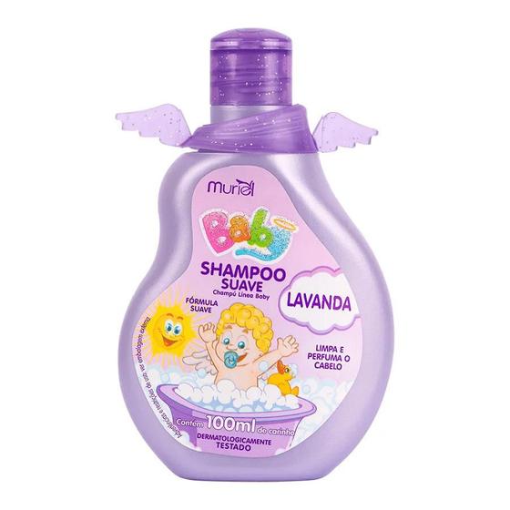 Imagem de Shampoo infantil suave muriel baby lavanda 100ml limpa e perfuma