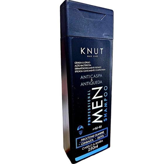 Shampoo Knut Men Anticaspa Antiqueda Dermatite Cabelo Barba Menor preço em Shampoo Knut Men Anticaspa Antiqueda Dermatite Cabelo Barba