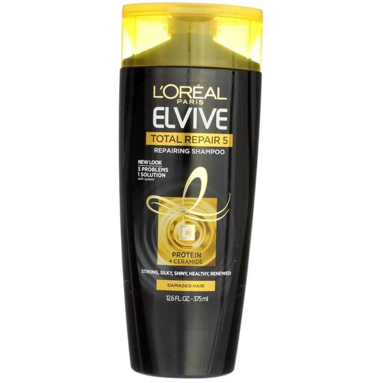 Imagem de Shampoo L'Oréal Paris Elvive Total Repair 5 - 375ml (Kit com 3 Unidades)