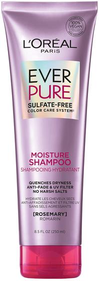 Imagem de Shampoo L'Oreal Paris EverPure Moisture sem sulfato de umidade 250mL