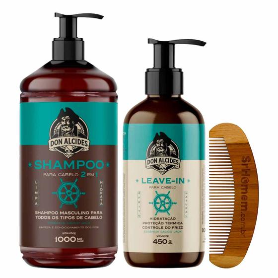 Imagem de Shampoo Leave-in Grande Calico Jack Pente Curvo Don Alcides