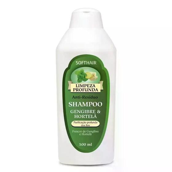 Imagem de Shampoo Limpeza Profunda Gengibre e Hortelã Soft Hair 500ml