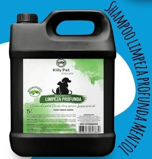 Shampoo limpeza profunda p/ cães e gatos 5 litros Killy pet Outros