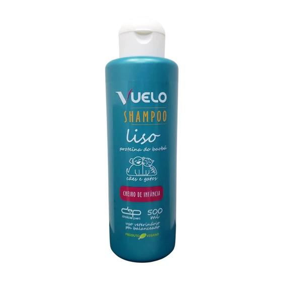 Imagem de Shampoo Liso Cheiro De Infancia Vuelo Dolce Pet Cães e Gatos - 500ml